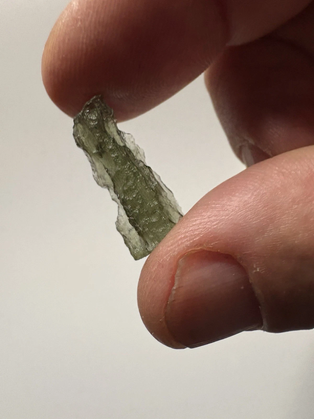 Natural Moldavite Crystal Front