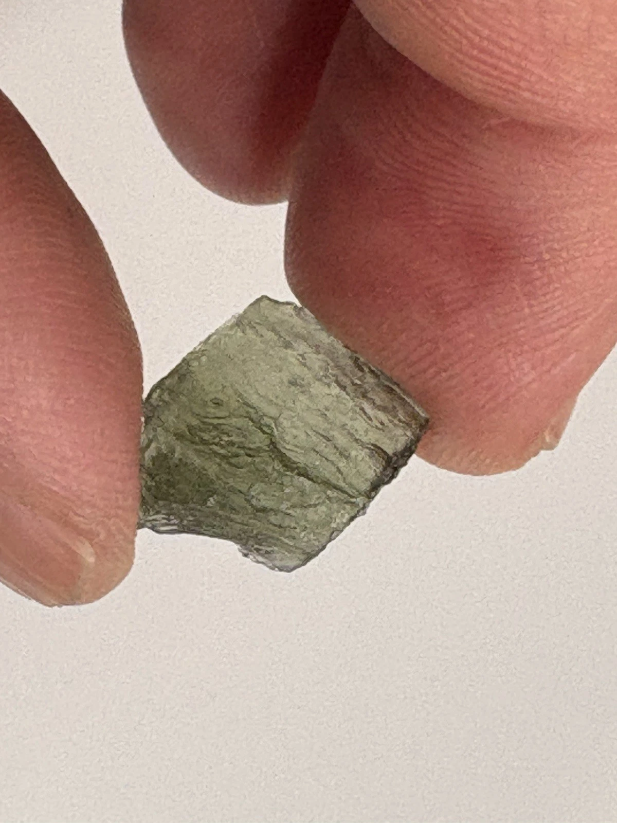 Natural Moldavite Crystal Front