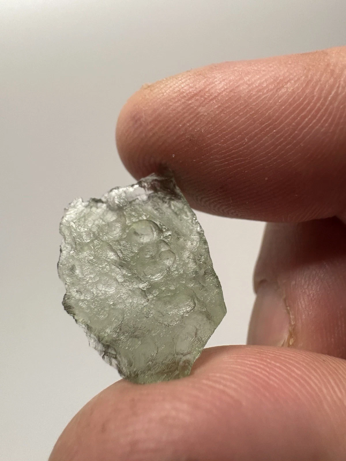 Natural Moldavite Crystal Front